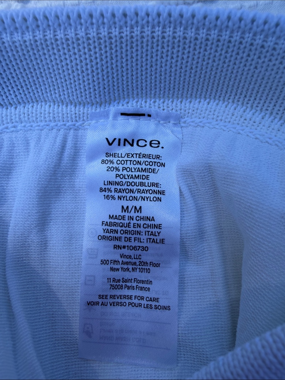 Vince White Open Knit Crochet Midi Skirt Size M Minimalist - Picture 7 of 7